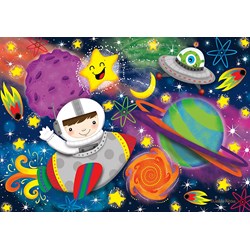 Ravensburger (03044) - "Space Rocket" - 24 brikker puslespil