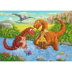Ravensburger (05030) - "Dinosaurs at Play" - 24 brikker puslespil