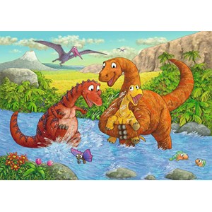 Ravensburger (05030) - "Dinosaurs at Play" - 24 brikker puslespil