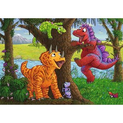 Ravensburger (05030) - "Dinosaurs at Play" - 24 brikker puslespil