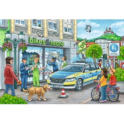 Ravensburger (05031) - "Police at Work" - 24 brikker puslespil