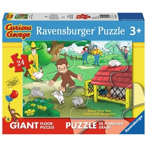 Ravensburger (05549) - "Curious George, Fun Giant" - 24 brikker puslespil