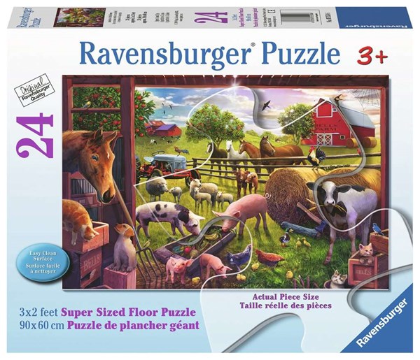 Ravensburger (05558) - "Animals of Bells Farm" - 24 brikker puslespil