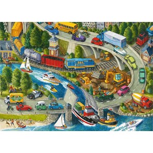 Ravensburger (05560) - "Vacation Hustle" - 24 brikker puslespil