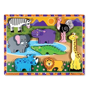 Melissa and Doug (3722) - "Safari" - 8 brikker puslespil