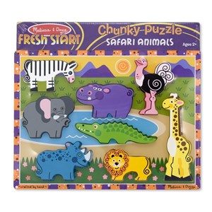 Melissa and Doug (3722) - "Safari" - 8 brikker puslespil