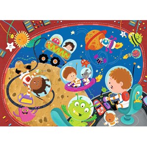 Ravensburger (08677) - "Recess in Space!" - 60 brikker puslespil