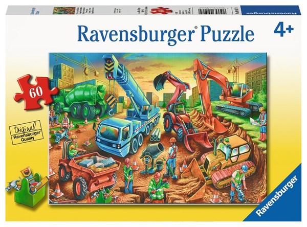 Ravensburger (09517) - "Construction Crew" - 60 brikker puslespil
