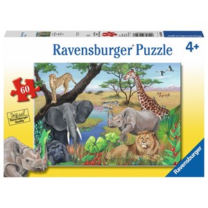 Ravensburger (09600) - "Safari Animals" - 60 brikker puslespil
