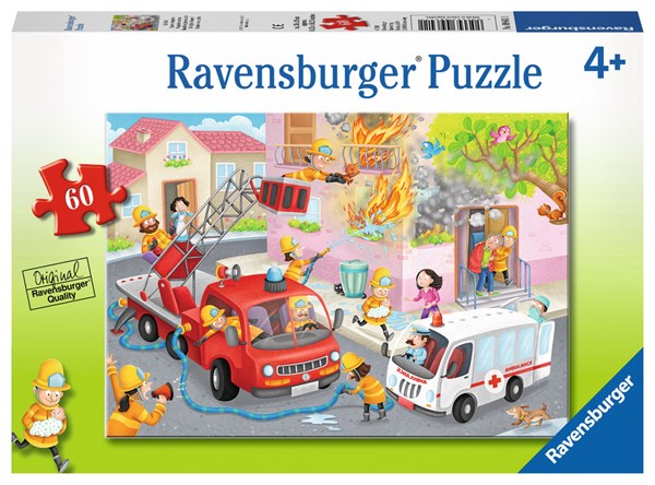 Ravensburger (09641) - "Firefighter Rescue!" - 60 brikker puslespil