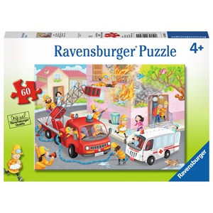 Ravensburger (09641) - "Firefighter Rescue!" - 60 brikker puslespil