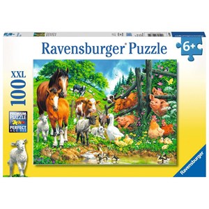 Ravensburger (10689) - "Animal Get Together" - 100 brikker puslespil