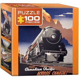 Eurographics (8104-0324) - "Travel CP Across Canada" - 100 brikker puslespil