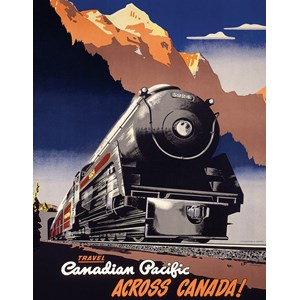 Eurographics (8104-0324) - "Travel CP Across Canada" - 100 brikker puslespil