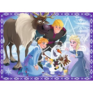 Ravensburger (10730) - "Disney Frozen, Olaf's Adventures" - 100 brikker puslespil