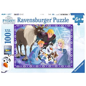 Ravensburger (10730) - "Disney Frozen, Olaf's Adventures" - 100 brikker puslespil