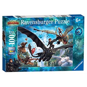Ravensburger (10955) - "How to Train Your Dragon 3" - 100 brikker puslespil