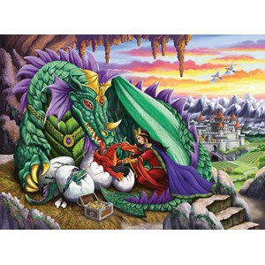 Ravensburger (12655) - "Queen of Dragons" - 200 brikker puslespil