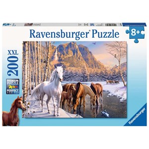 Ravensburger (12690) - "Winter Horses" - 200 brikker puslespil