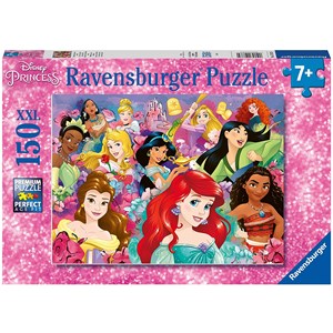 Ravensburger (12873) - "Disney Princesses, Drømme kan gå i opfyldelse" - 150 brikker puslespil