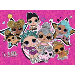 Ravensburger (12884) - "LOL Surprise, Girl Power" - 200 brikker puslespil
