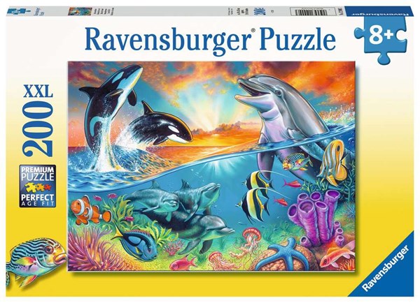 Ravensburger (12900) - "Ocean Dwellers" - 200 brikker puslespil