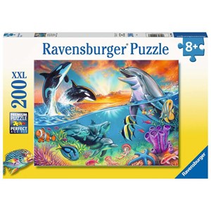 Ravensburger (12900) - "Ocean Dwellers" - 200 brikker puslespil