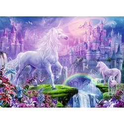 Ravensburger (12907) - "Unicorn Kingdom" - 100 brikker puslespil