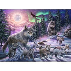 Ravensburger (12908) - "Northern Wolves" - 150 brikker puslespil