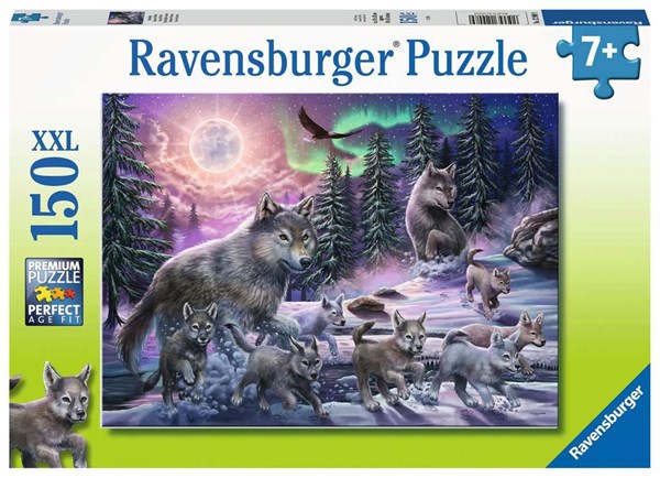 Ravensburger (12908) - "Northern Wolves" - 150 brikker puslespil