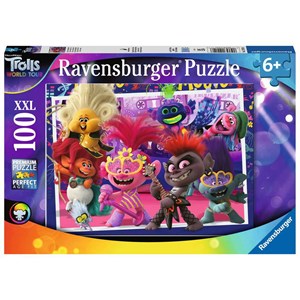 Ravensburger (12912) - "Trolls 2, World Tour" - 100 brikker puslespil