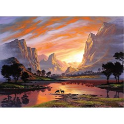 Ravensburger (14833) - "Tranquil Sunset" - 500 brikker puslespil