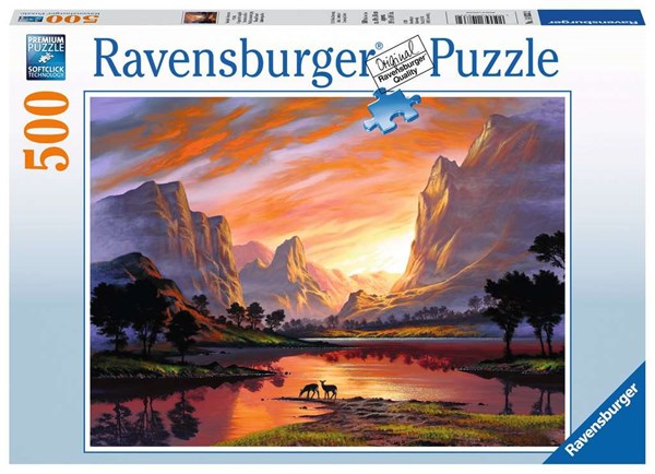 Ravensburger (14833) - "Tranquil Sunset" - 500 brikker puslespil
