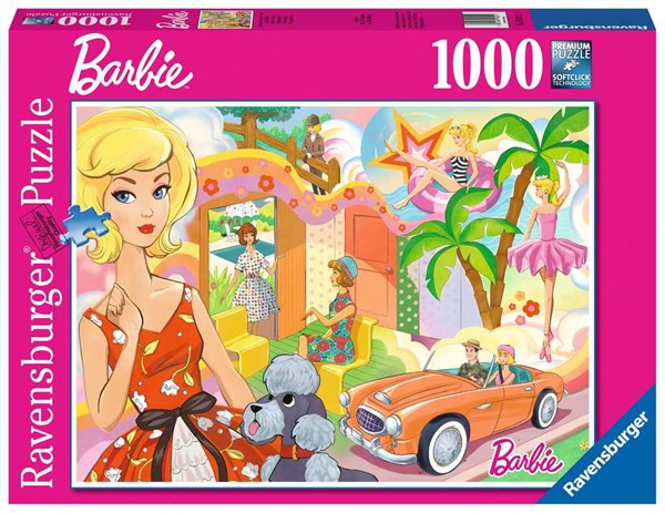 Ravensburger (15021) - "Vintage Barbie" - 1000 brikker puslespil