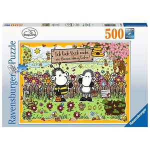 Ravensburger (15044) - "Sheepworld" - 500 brikker puslespil