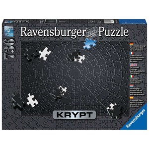 Ravensburger (15260) - "Krypt Black" - 736 brikker puslespil