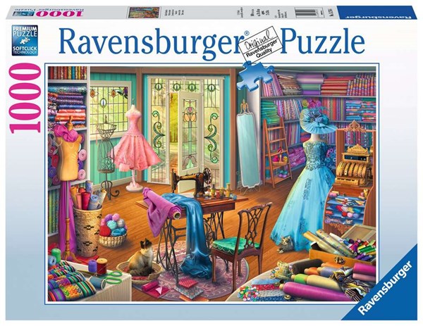 Ravensburger (15276) - "Seamstress Shop" - 1000 brikker puslespil