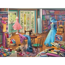 Ravensburger (15276) - "Seamstress Shop" - 1000 brikker puslespil