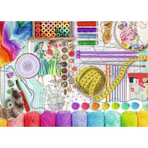 Ravensburger (16440) - "Needlework Station" - 500 brikker puslespil