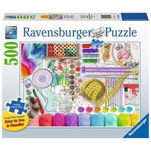 Ravensburger (16440) - "Needlework Station" - 500 brikker puslespil