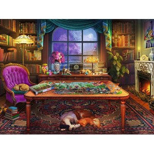Ravensburger (16444) - "Puzzler's Place" - 750 brikker puslespil