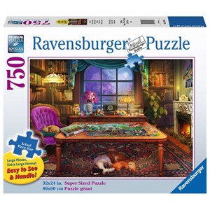 Ravensburger (16444) - "Puzzler's Place" - 750 brikker puslespil