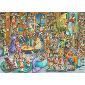 Ravensburger (16455) - "Midnight at The Library" - 1000 brikker puslespil