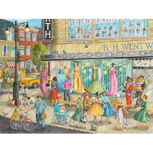 Ravensburger (16459) - "Sidewalk Fashion" - 1500 brikker puslespil