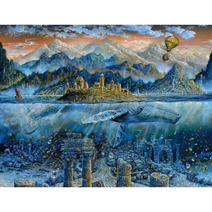 Ravensburger (16464) - "Wisdom Whale" - 2000 brikker puslespil