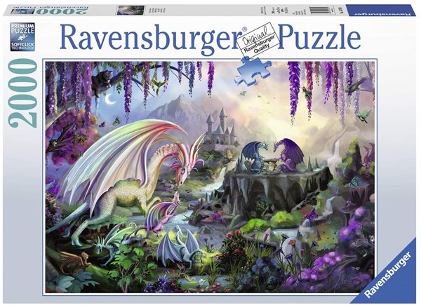 Ravensburger (16707) - "Dragon Valley" - 2000 brikker puslespil