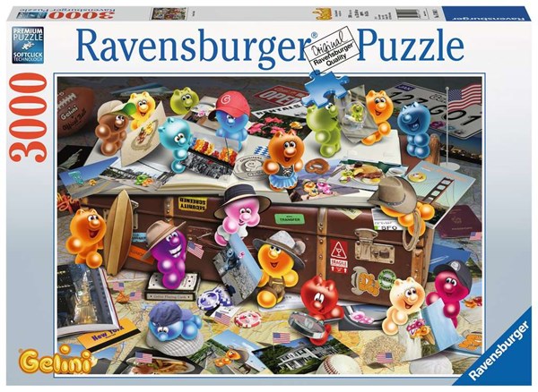 Ravensburger (17004) - "German Tourists" - 3000 brikker puslespil