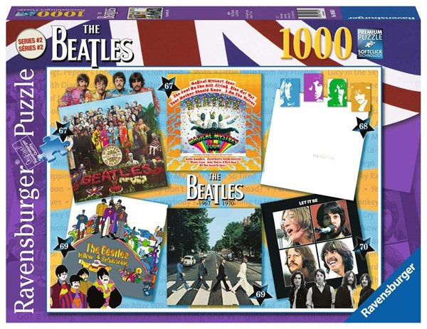 Ravensburger (19815) - "The Beatles, Albums 1967-1970" - 1000 brikker puslespil