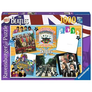 Ravensburger (19815) - "The Beatles, Albums 1967-1970" - 1000 brikker puslespil