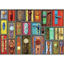 Ravensburger (19863) - "Antique Doorknobs" - 1000 brikker puslespil